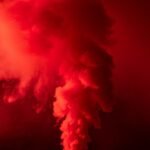 Red smoke background image