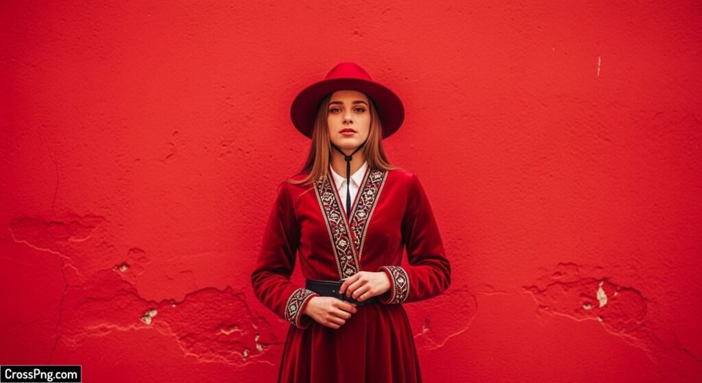 Red wall background image