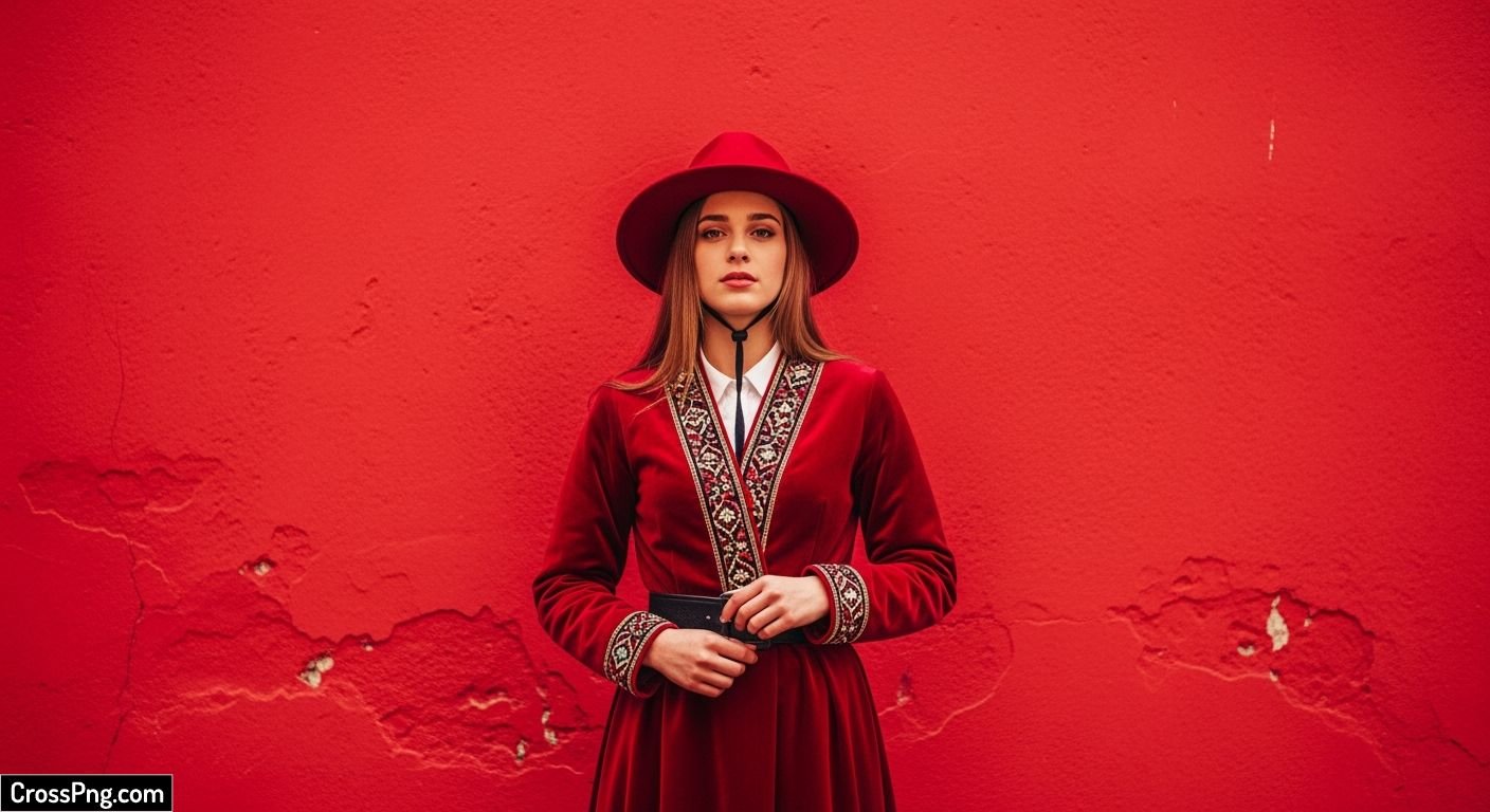 Red wall background image