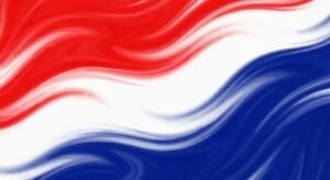 Red white blue background image