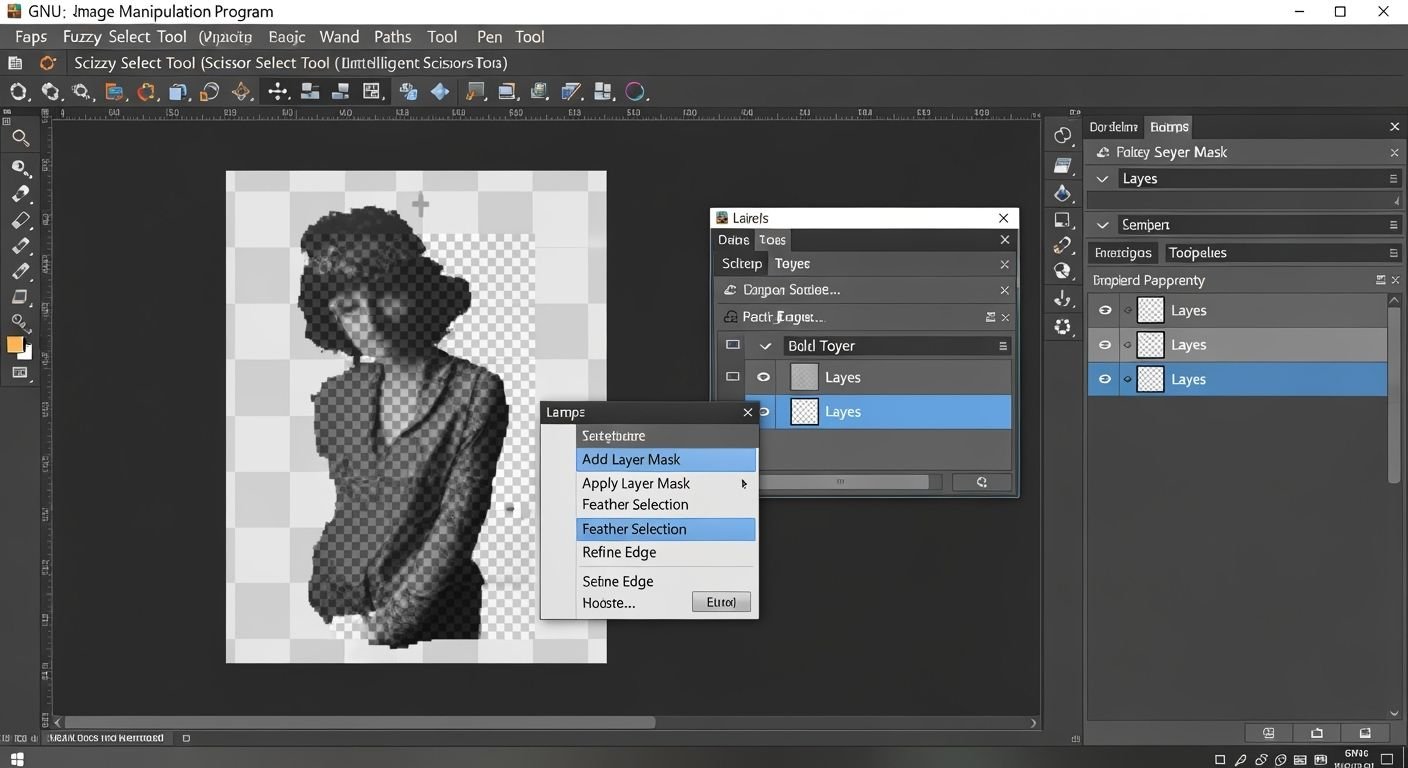Remove background gimp image 2