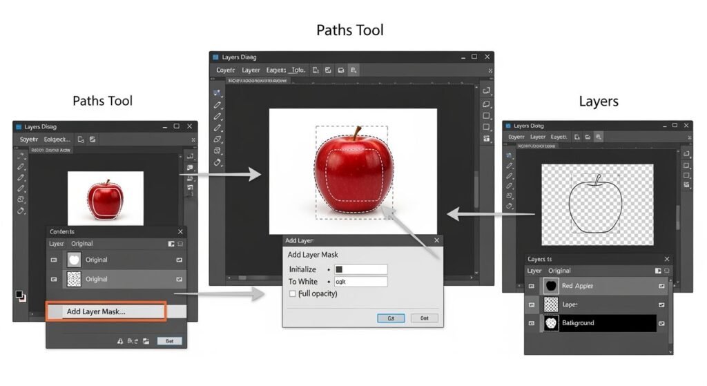 Remove background in gimp image