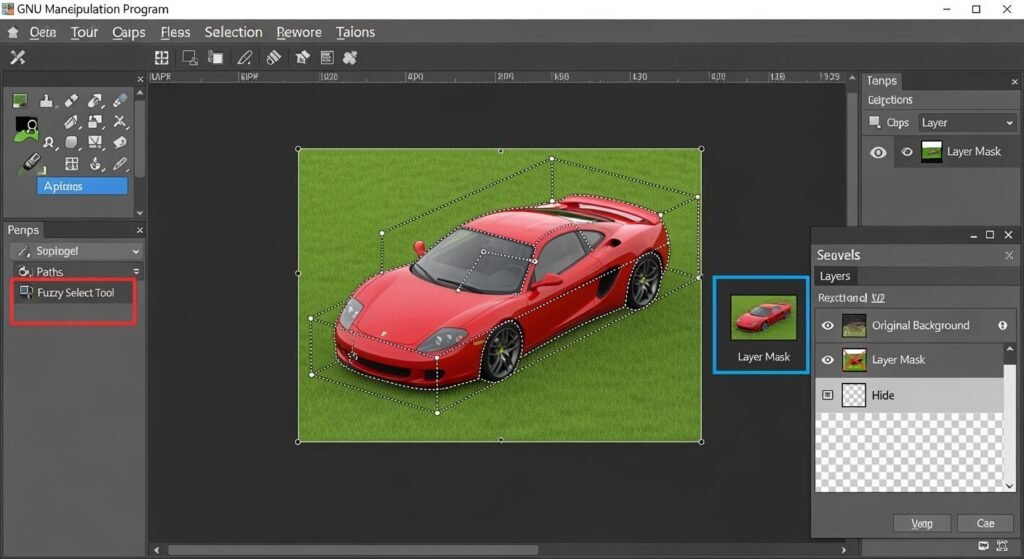 Remove background in gimp image 4