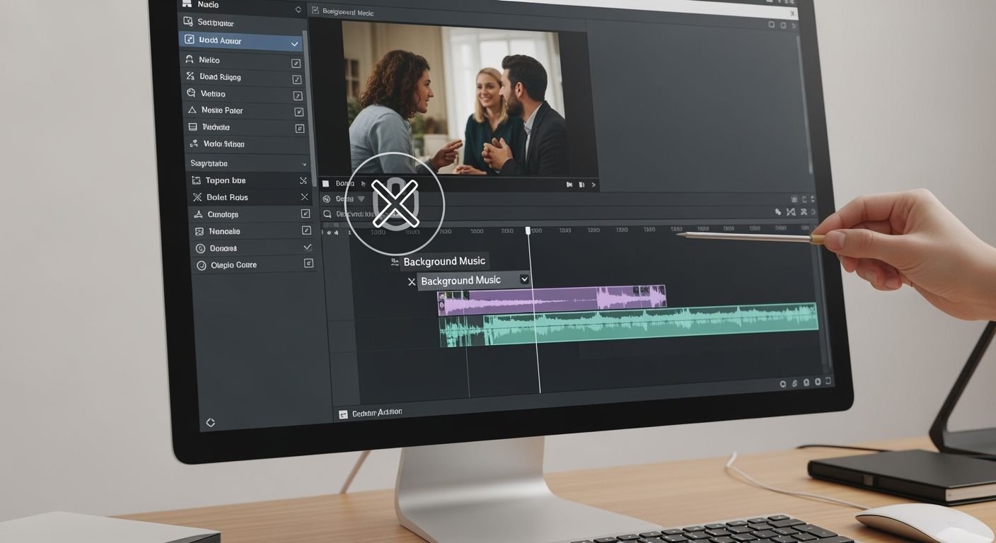 Remove background music from video image 4