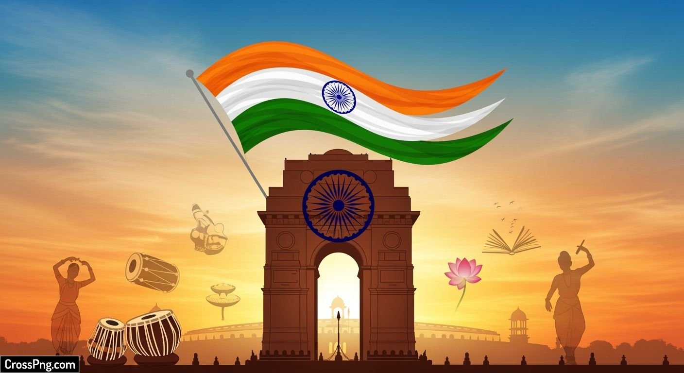 Republic day poster background image
