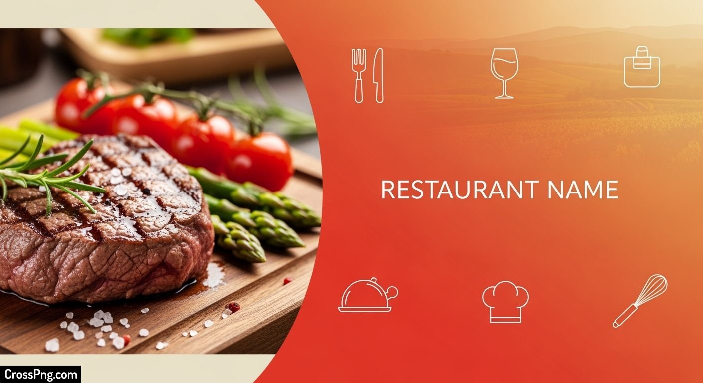 Restaurant banner background image