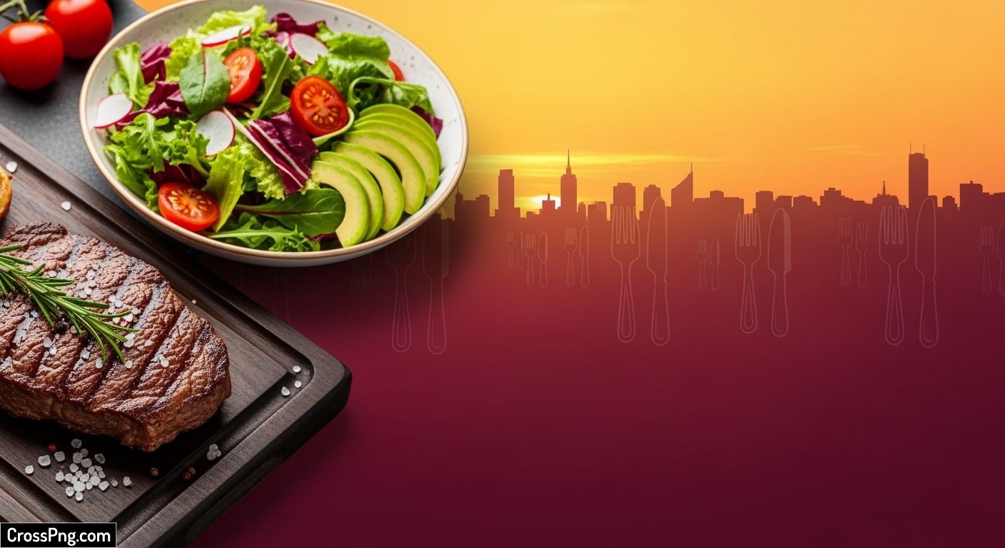 Restaurant banner background image