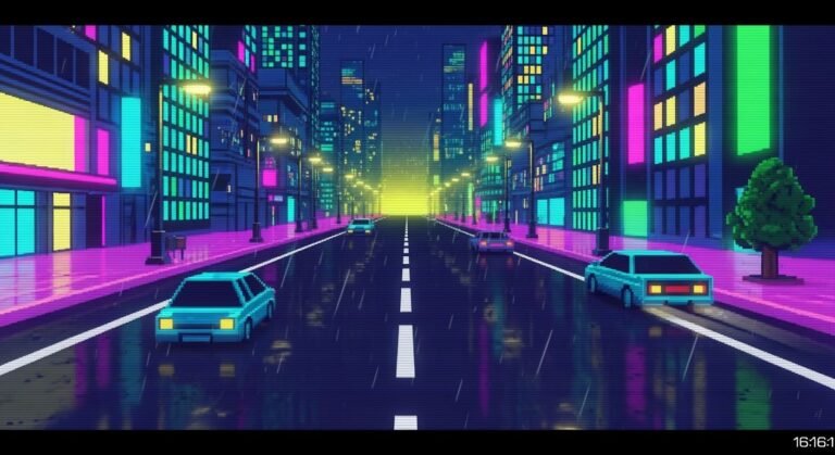 Retro arcade background mp image 4