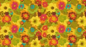 Retro floral background image 4