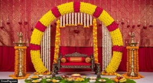 Rice ceremony background decoration image 2