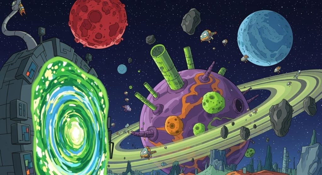 Rick and morty background image