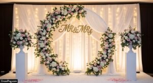 Ring ceremony background decoration image 2
