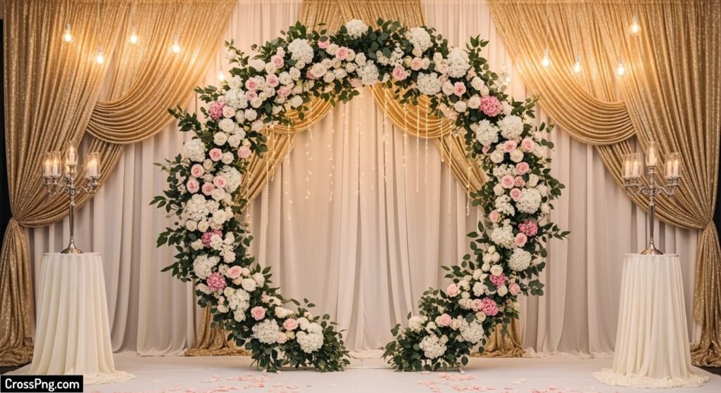 Ring ceremony background decoration image 3