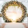 Ring ceremony background decoration
