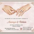 Ring ceremony engagement invitation