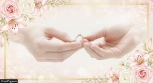 Ring ceremony invitation card background image