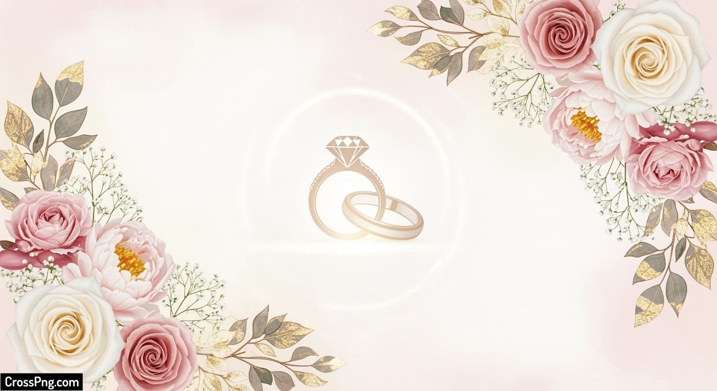 Ring ceremony invitation card background image 2
