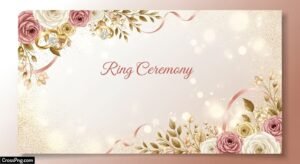 Ring ceremony invitation card background image 3