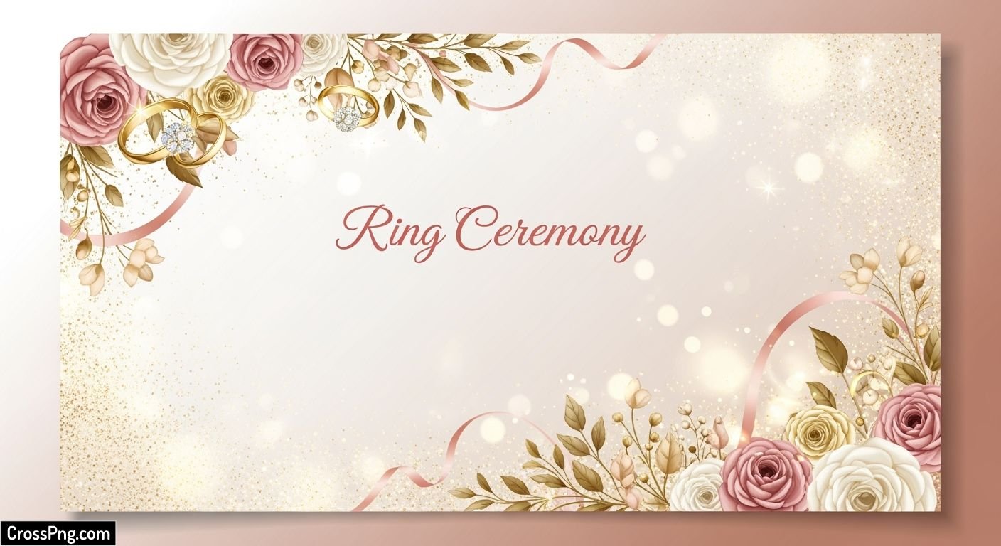 Ring ceremony invitation card background image 3