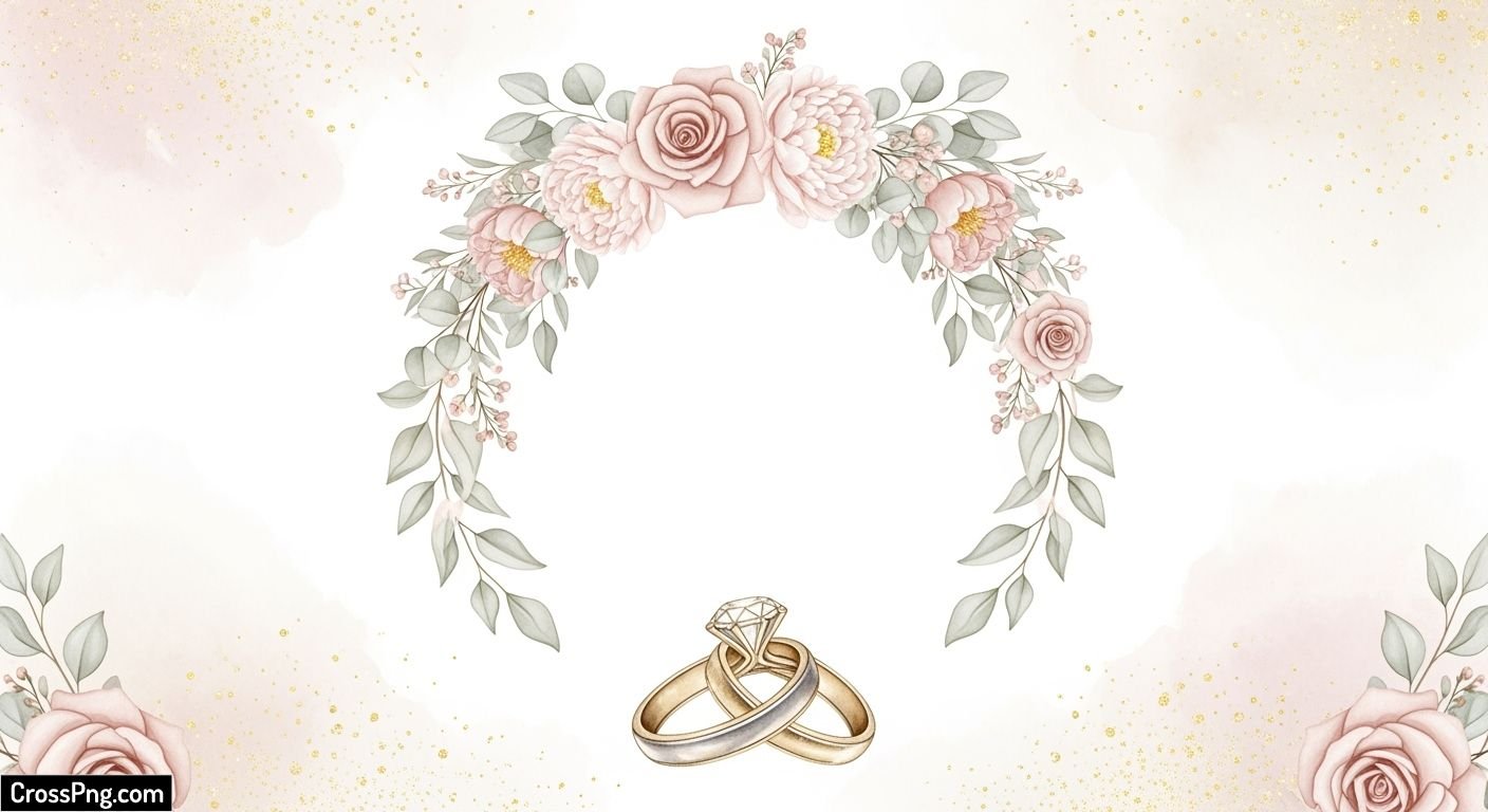 Ring ceremony invitation card background image