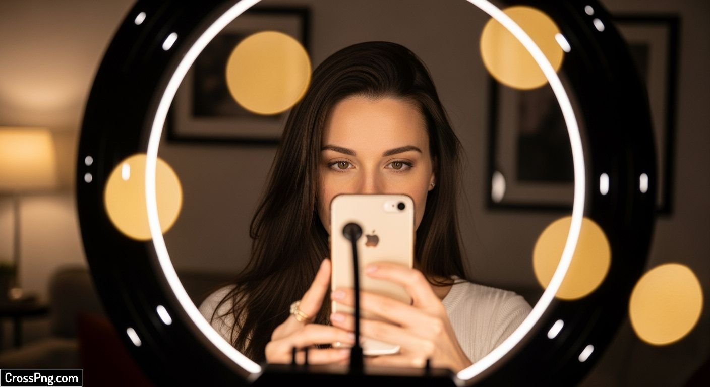Ring light background picsart image 3
