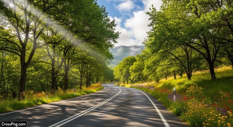 Road nature background image