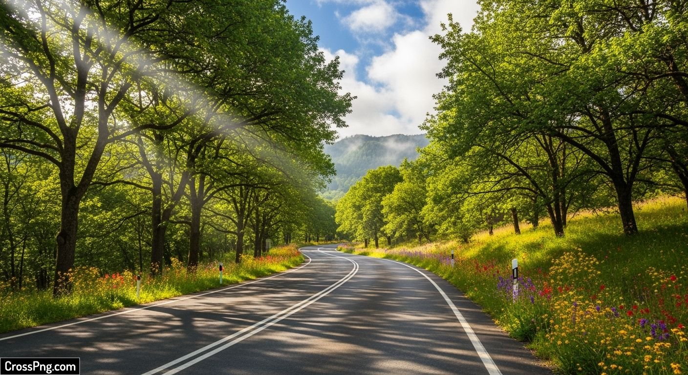 Road nature background image