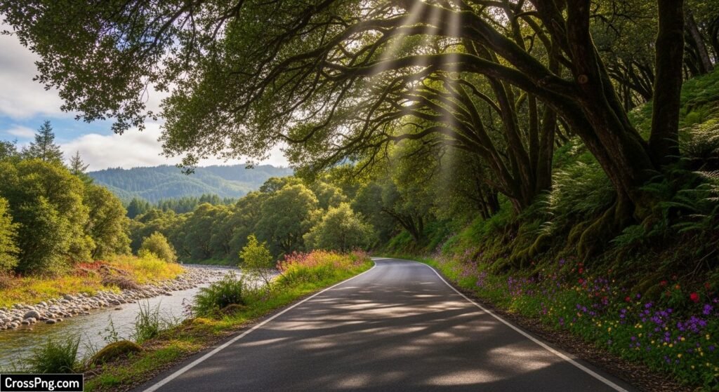 Road nature background image 2