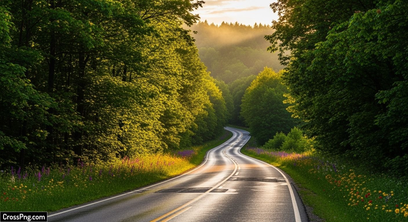 Road nature background image