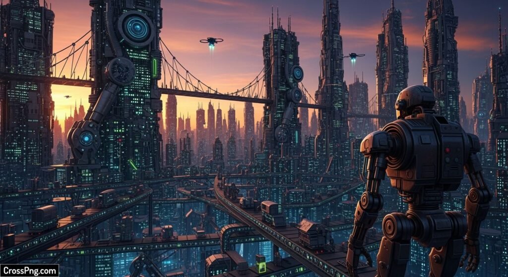 Robot background image 7