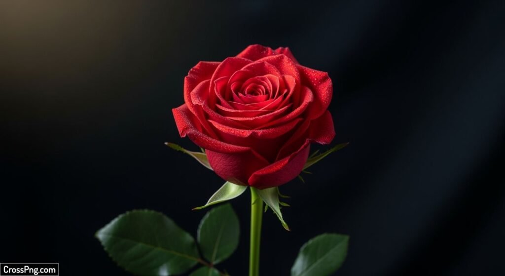 Rose black background image 2