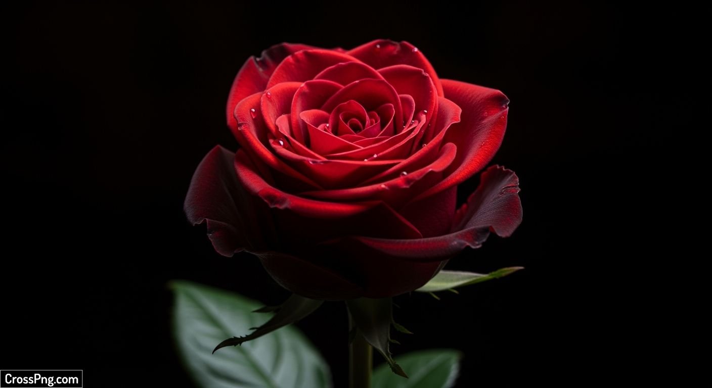 Rose black background image 4