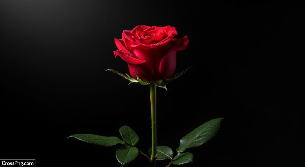 Rose black background image 5