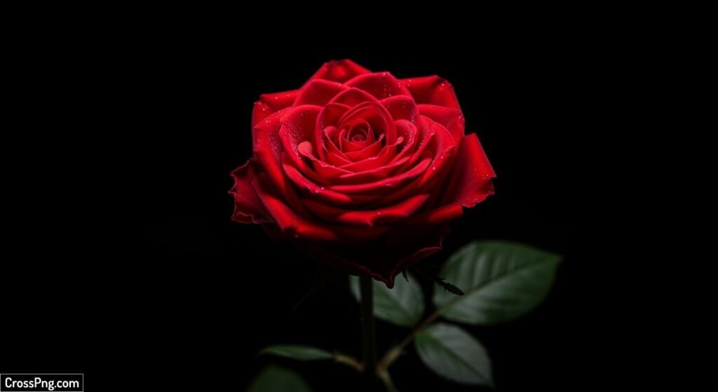 Rose black background image 7