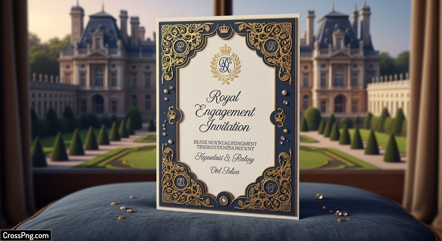 Royal engagement invitation card background image 2
