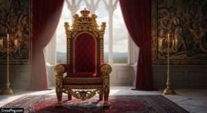 Royal king chair background image