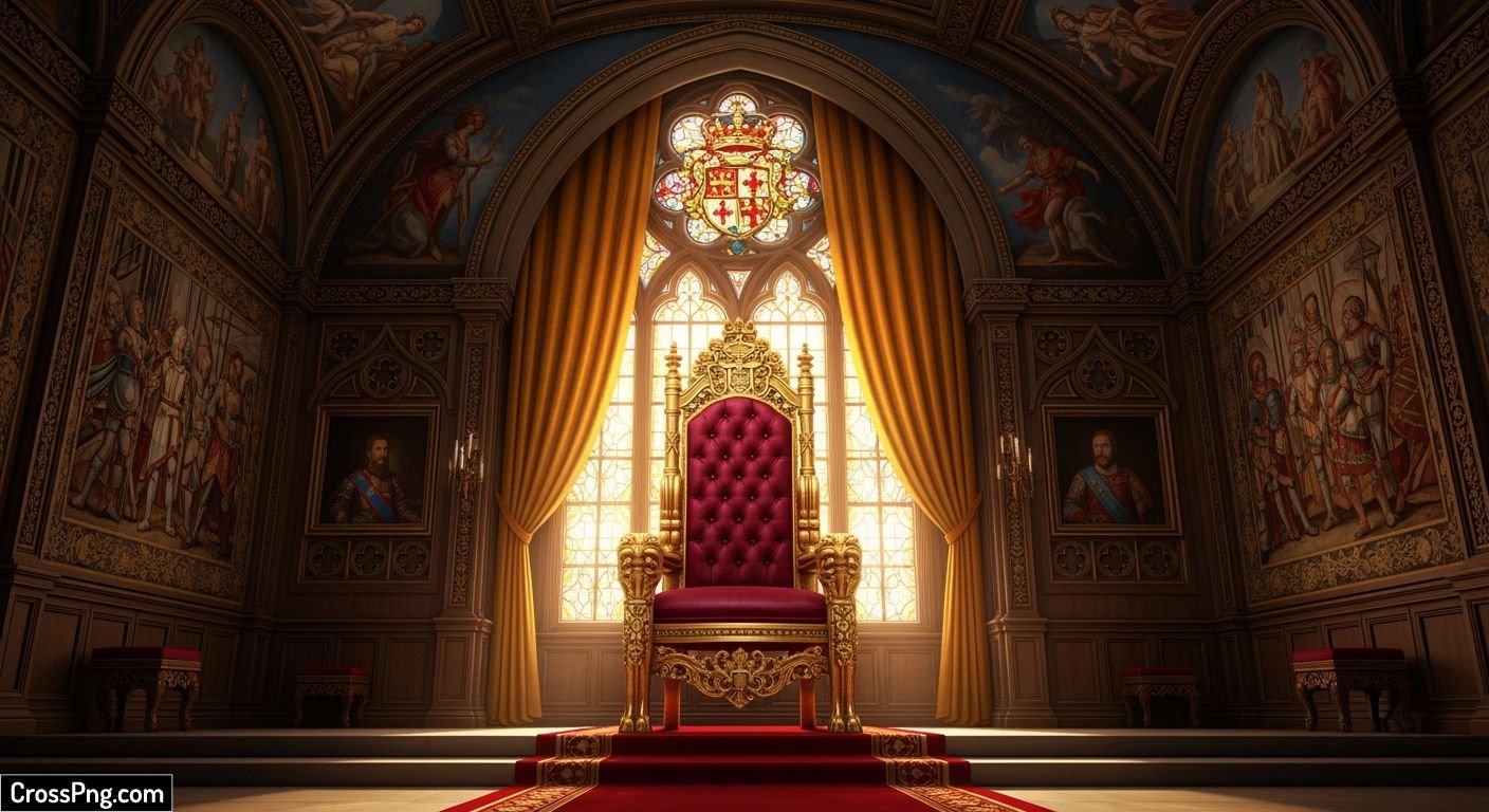 Royal king chair background image
