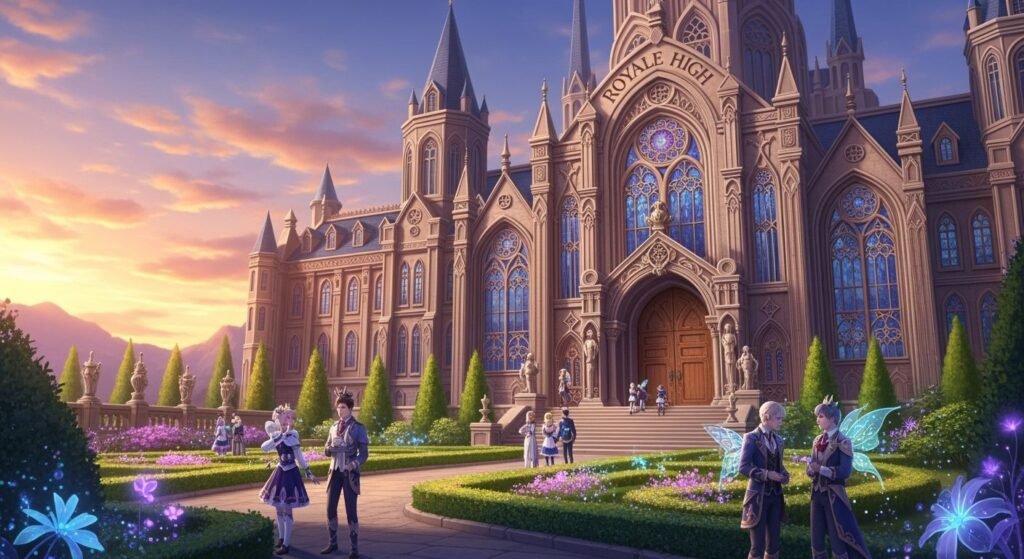 Royale high school background image