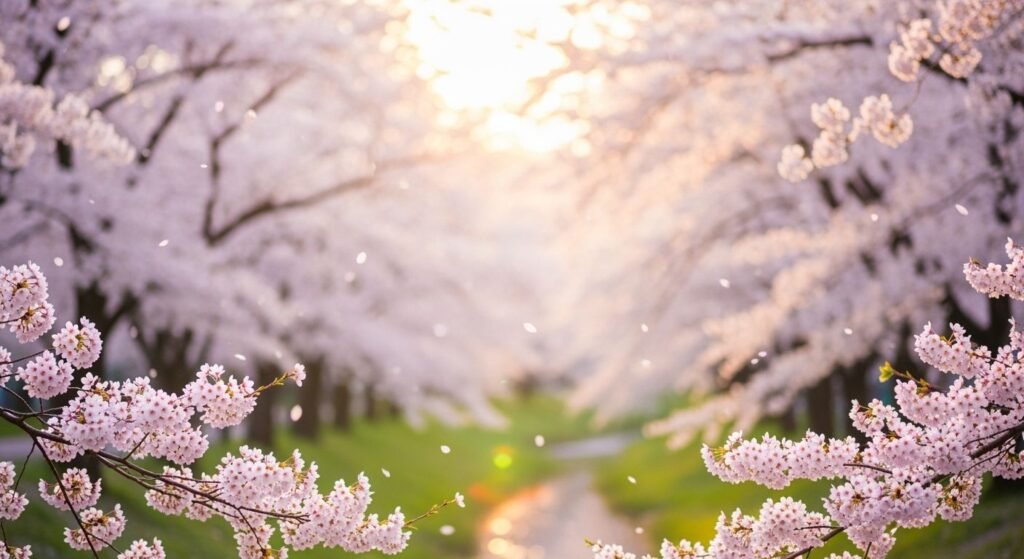 Sakura blossom background image