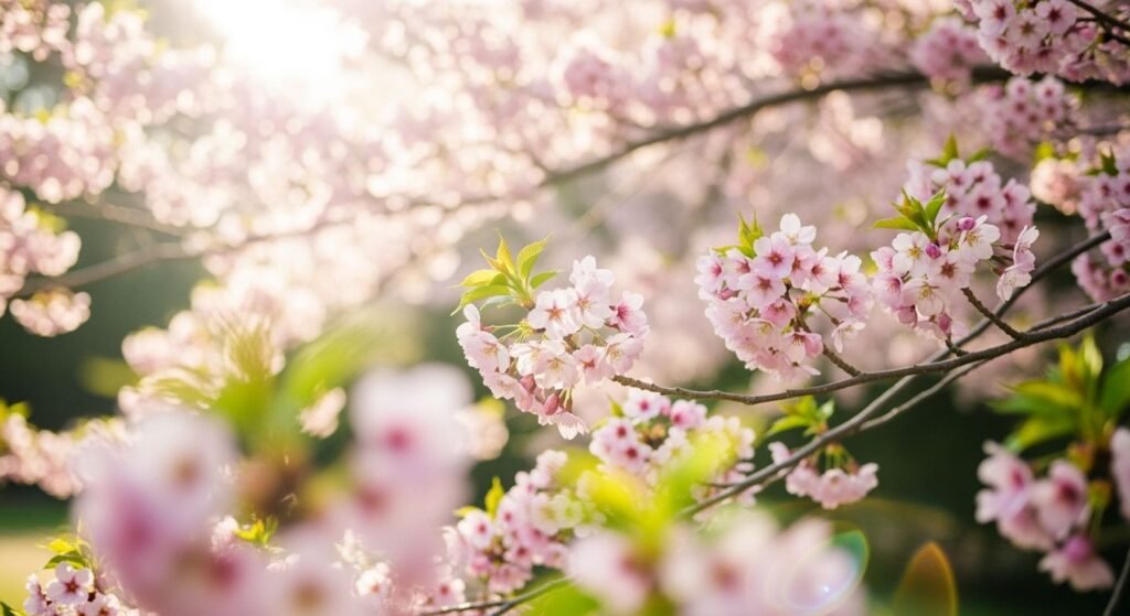 Sakura blossom background image 2