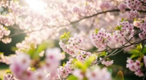 Sakura blossom background image 2