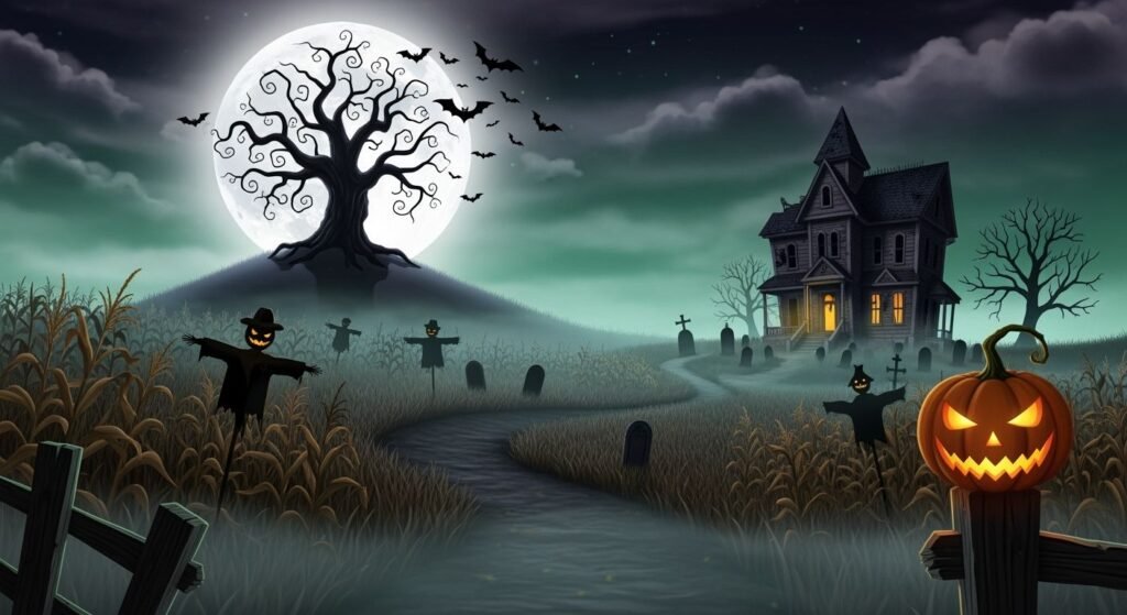 Scary halloween background image