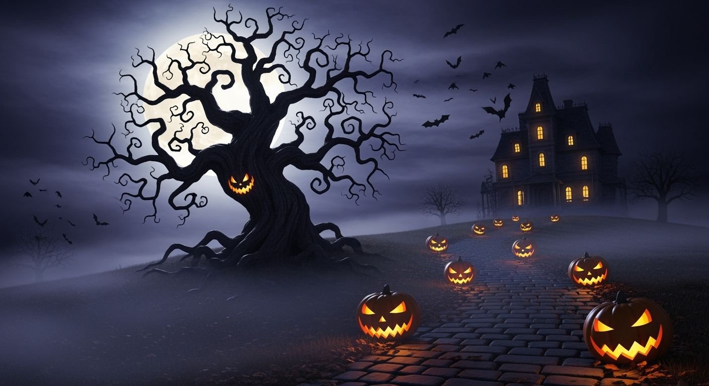 Scary halloween background image 2