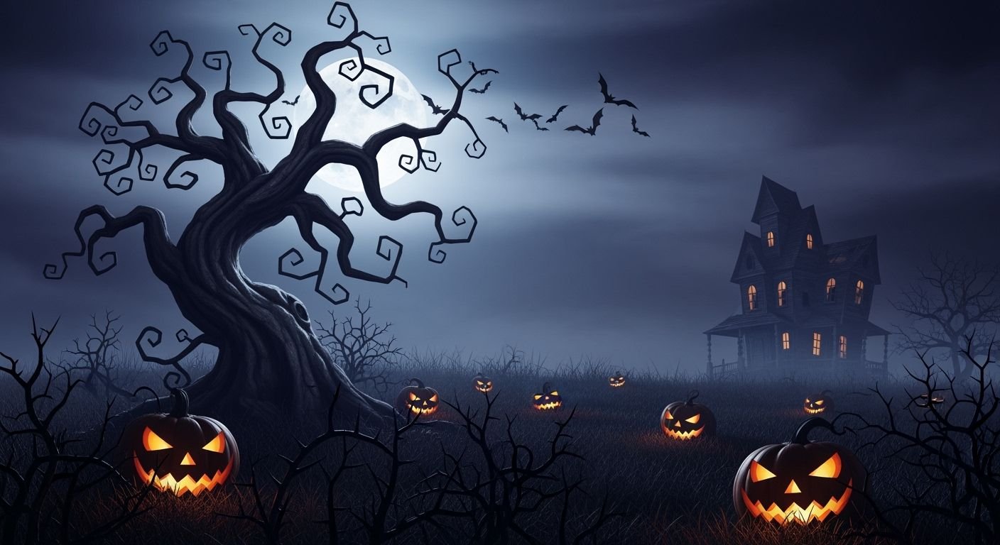 Scary halloween background image 4