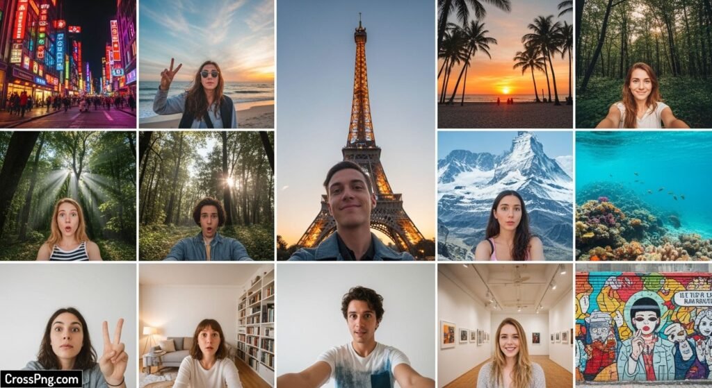 Selfie images background image