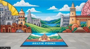 Selfie point background image
