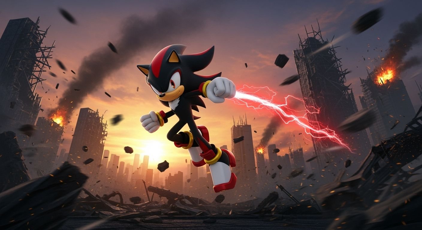 Shadow the hedgehog background image 4