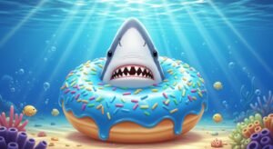 Shark donut background image 3