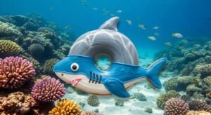 Shark donut background image