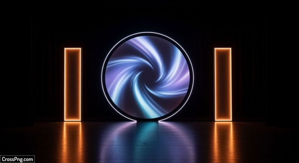 Simple background stage decoration image
